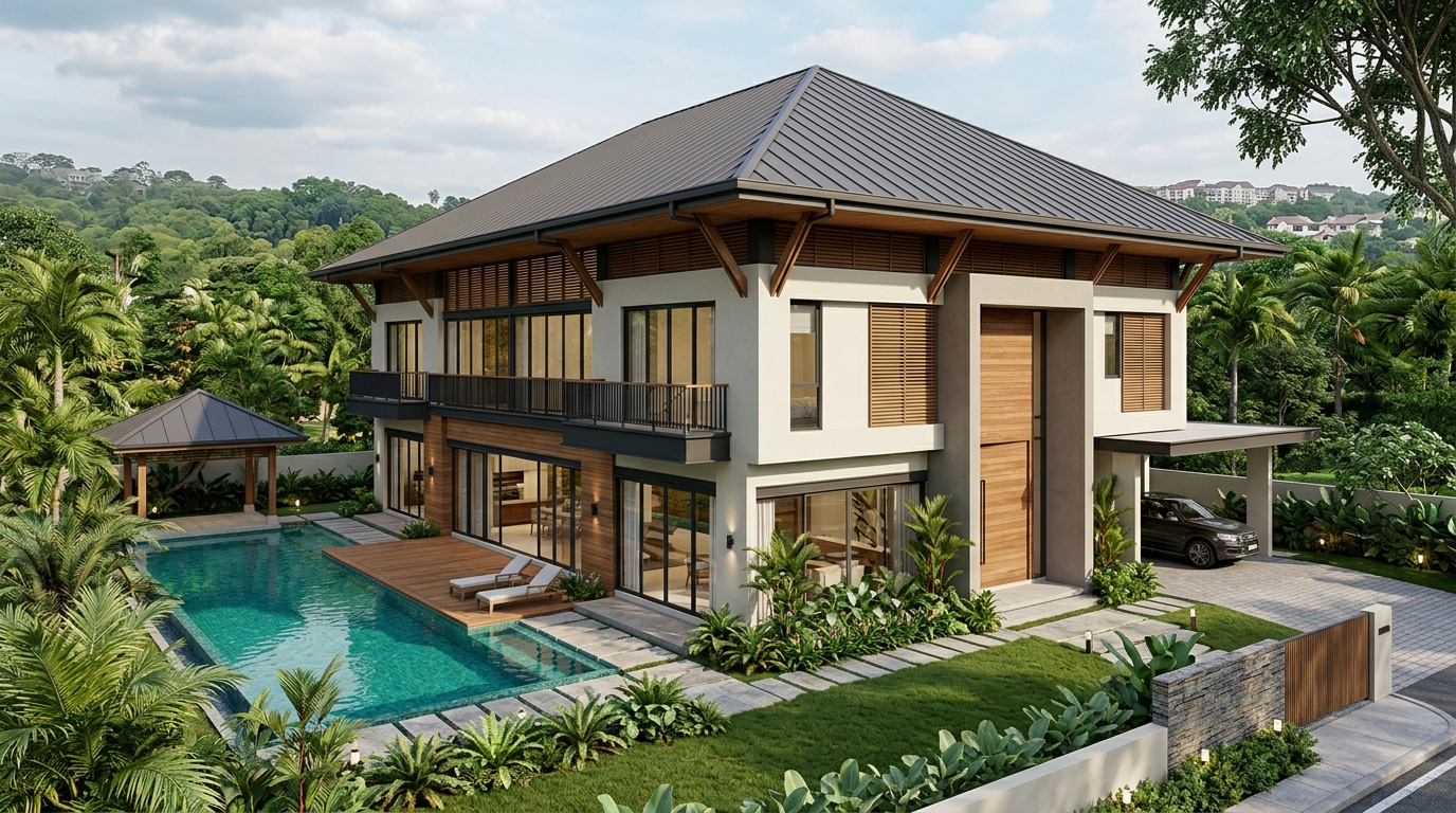 Reka bentuk 3D banglo mewah - Platinum Bina